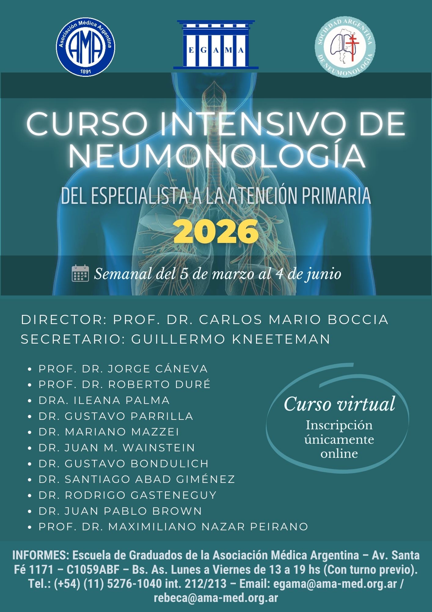 Curso Intensivo de Neumonología 2026