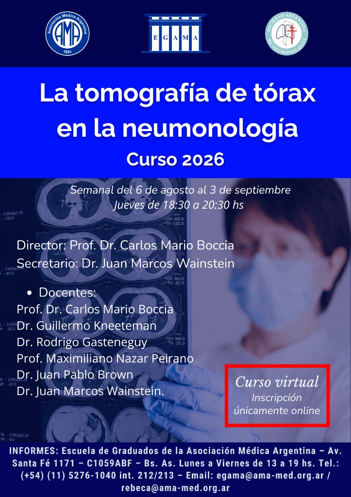 La Tomografía de Tórax en la Neumonología 2026